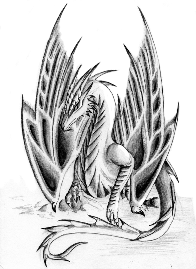 Dragon, B/w